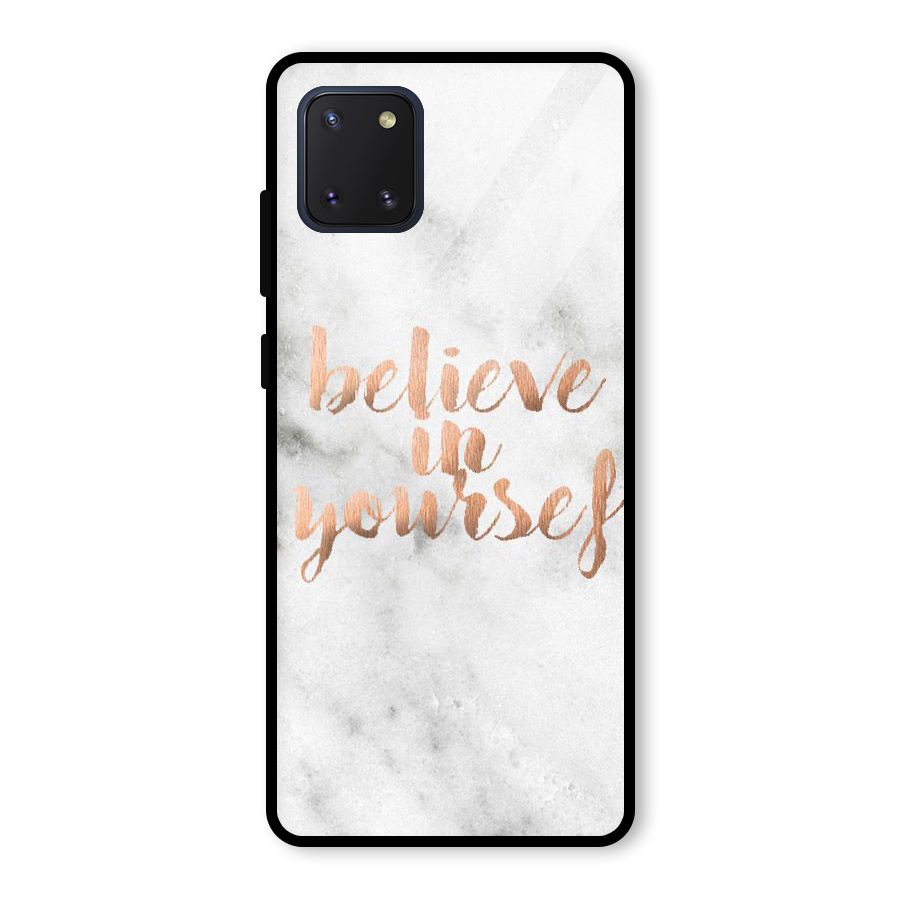 Believe in Yourself Glass Back Case for Galaxy Note 10 Lite