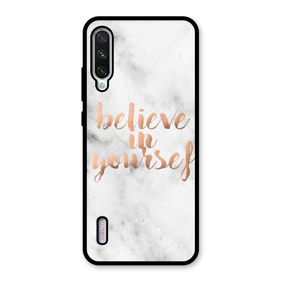 Believe in Yourself Glass Back Case for Mi A3