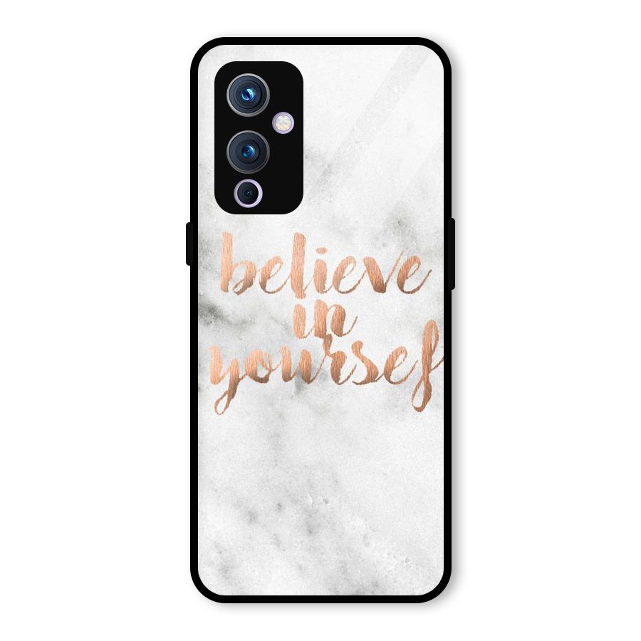 Believe in Yourself Glass Back Case for OnePlus 9