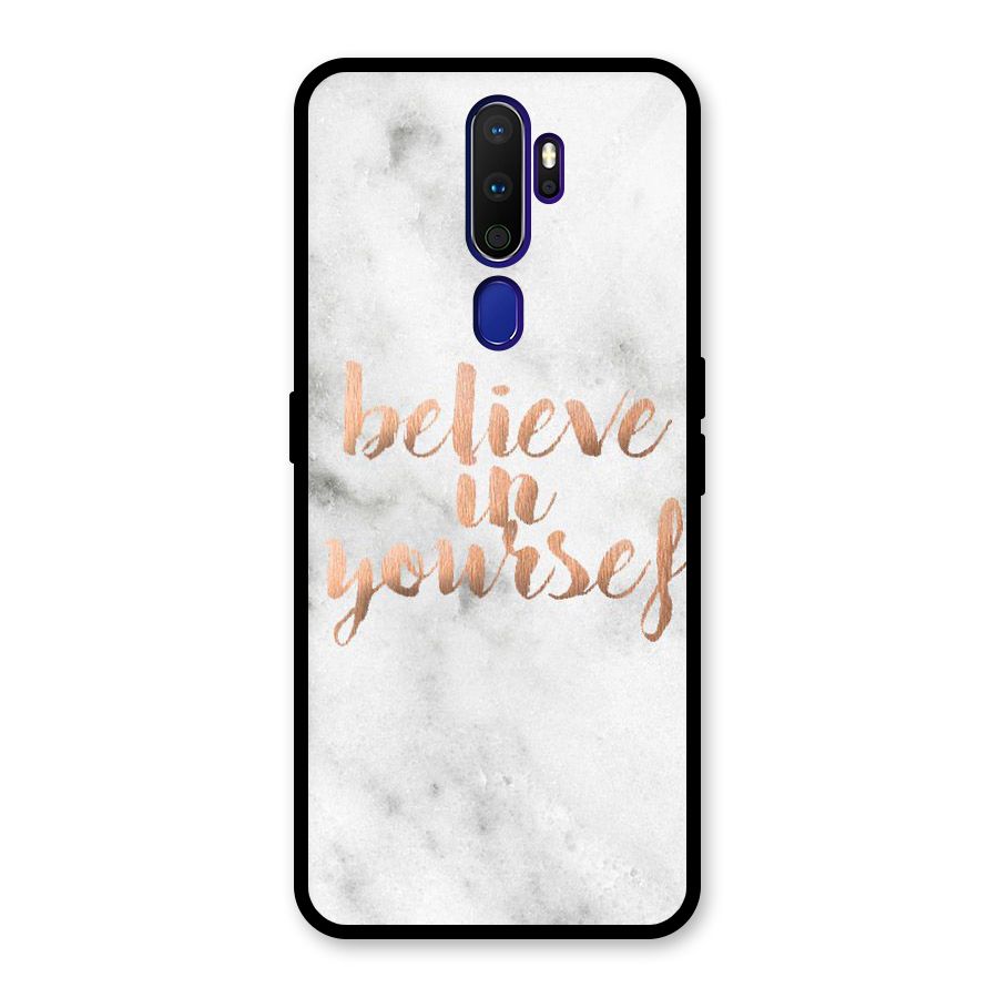 Believe in Yourself Glass Back Case for Oppo A9 (2020)