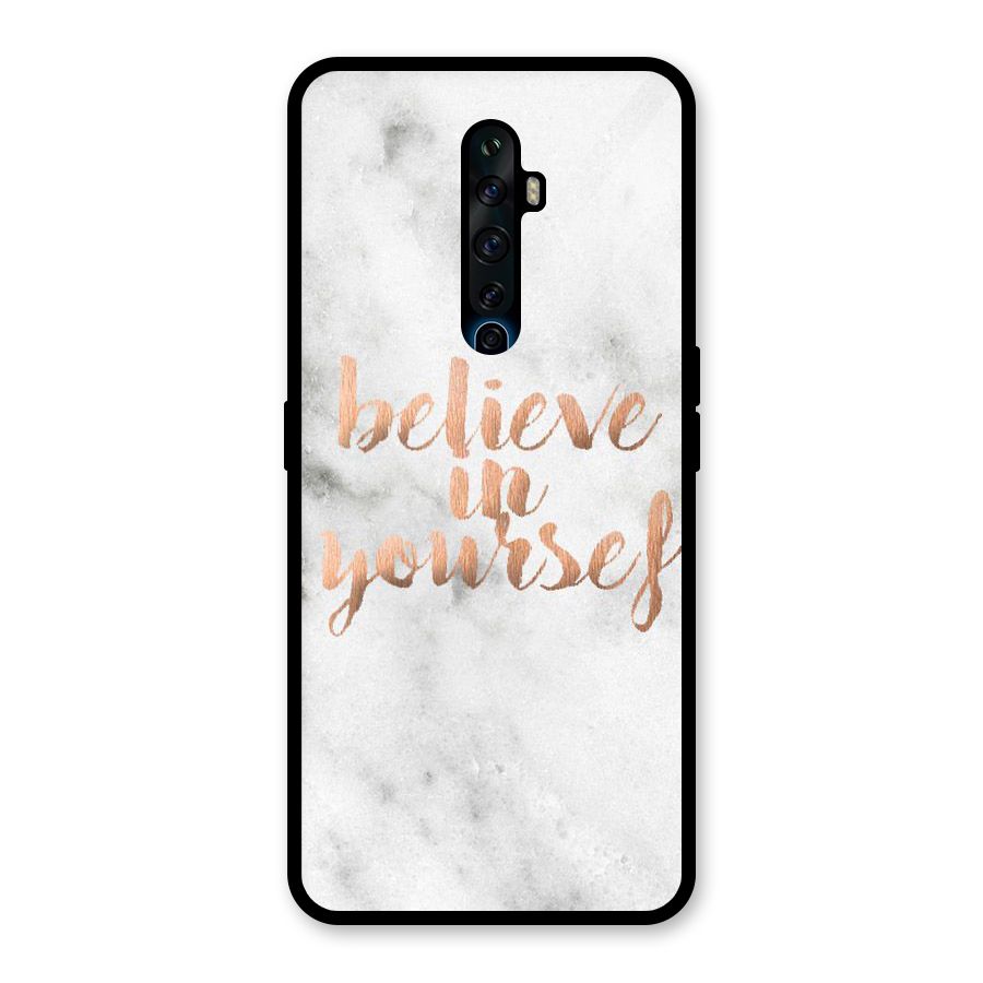 Believe in Yourself Glass Back Case for Oppo Reno2 F