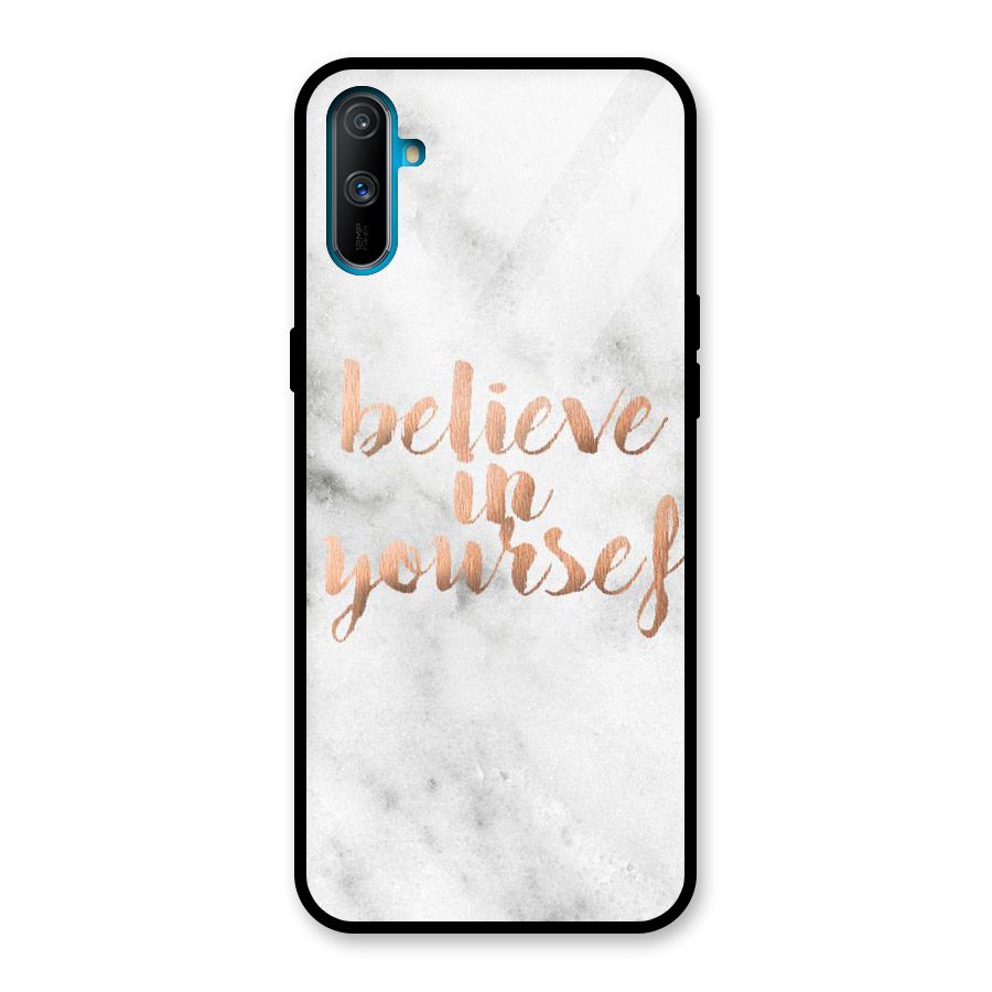 Believe in Yourself Glass Back Case for Realme C3