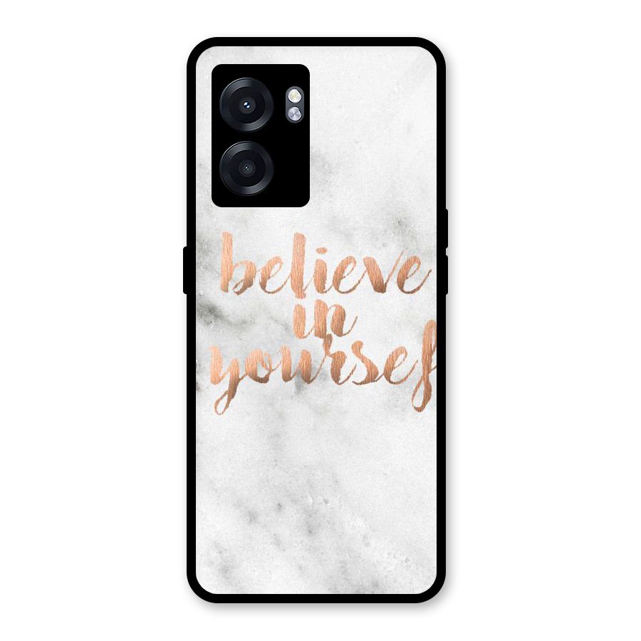 Believe in Yourself Glass Back Case for Realme Narzo 50 5G
