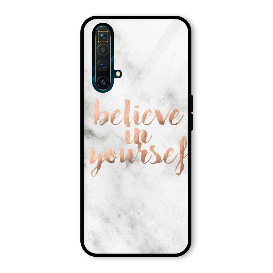 Believe in Yourself Glass Back Case for Realme X3