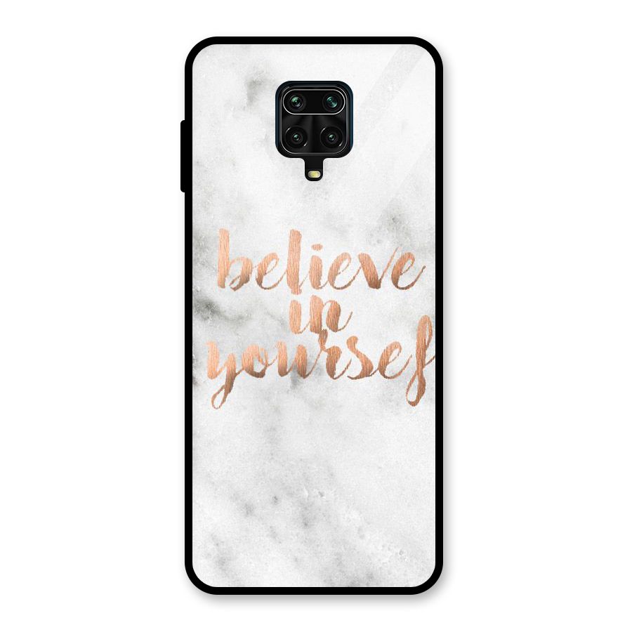 Believe in Yourself Glass Back Case for Redmi Note 10 Lite