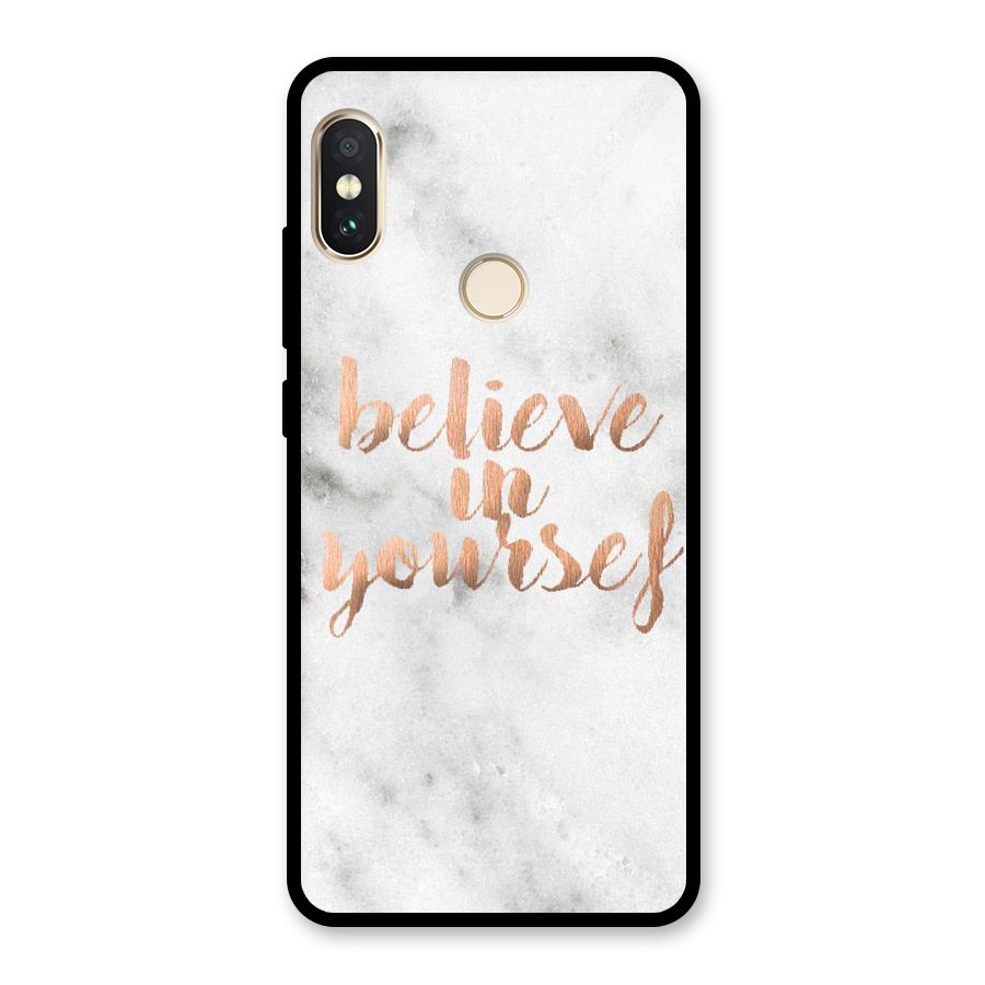Believe in Yourself Glass Back Case for Redmi Note 5 Pro
