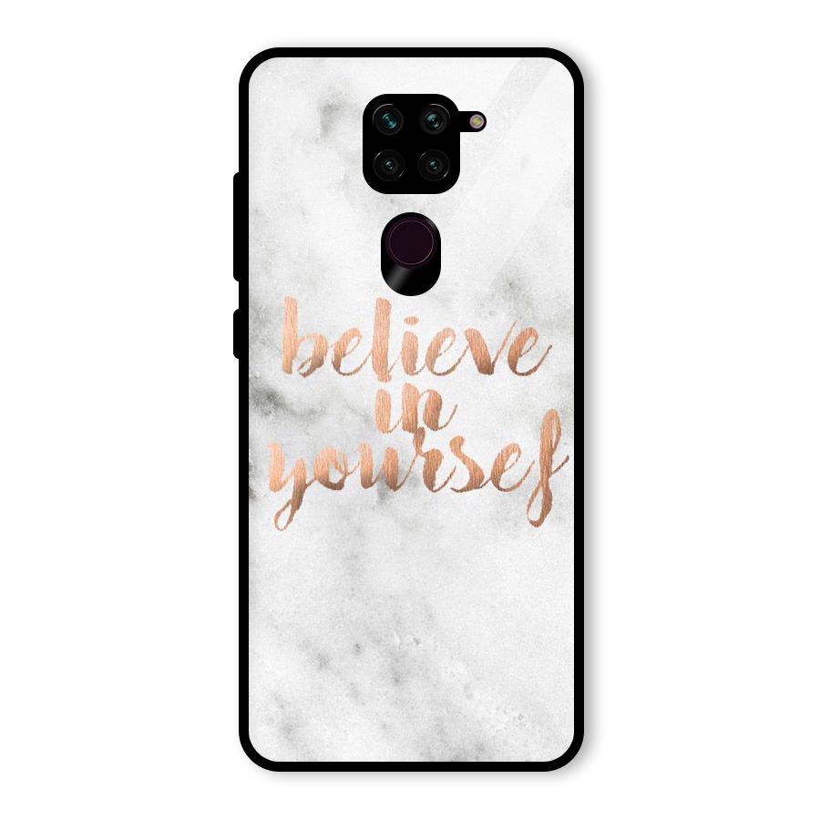 Believe in Yourself Glass Back Case for Redmi Note 9