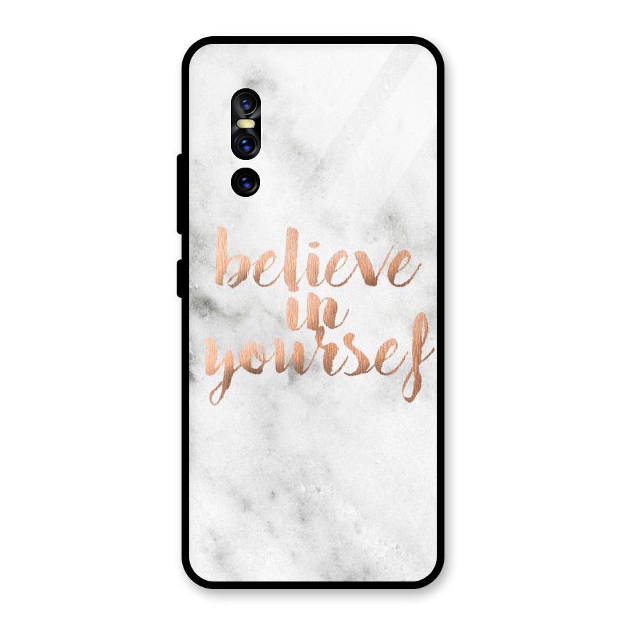 Believe in Yourself Glass Back Case for Vivo V15 Pro