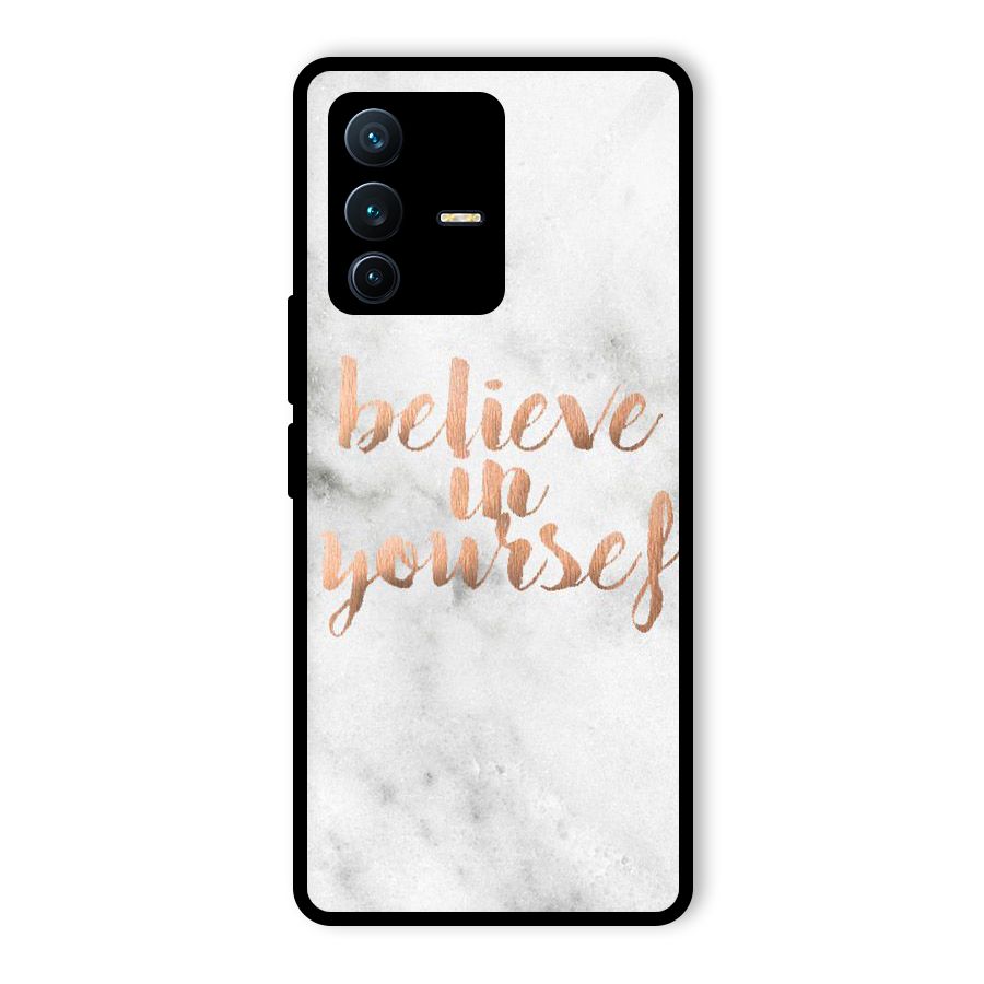 Believe in Yourself Glass Back Case for Vivo V23 Pro