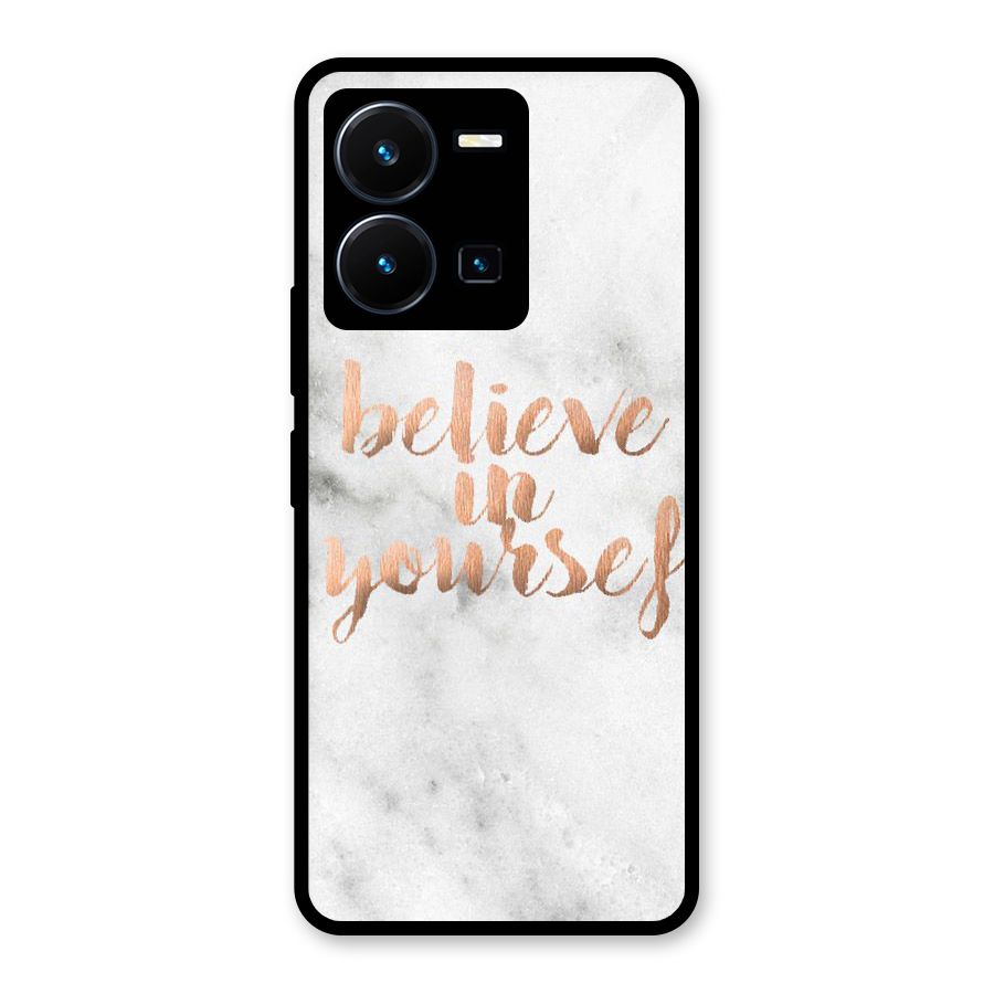 Believe in Yourself Glass Back Case for Vivo Y35