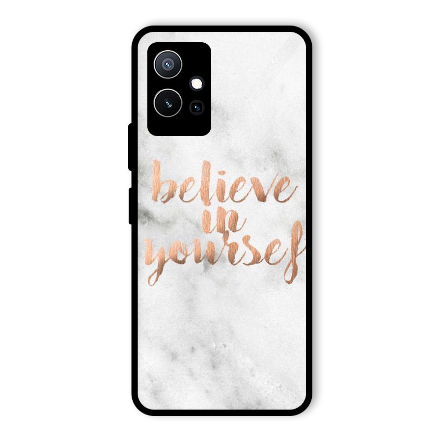 Believe in Yourself Glass Back Case for Vivo Y75 5G
