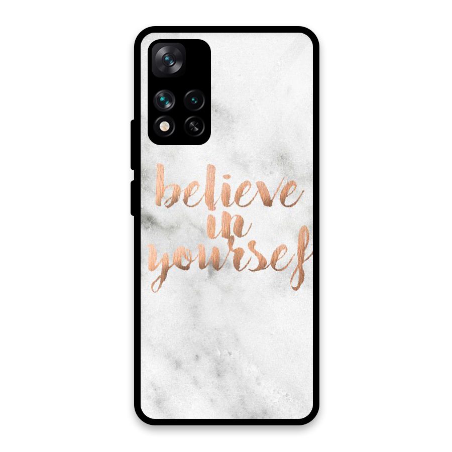 Believe in Yourself Glass Back Case for Xiaomi 11i HyperCharge 5G