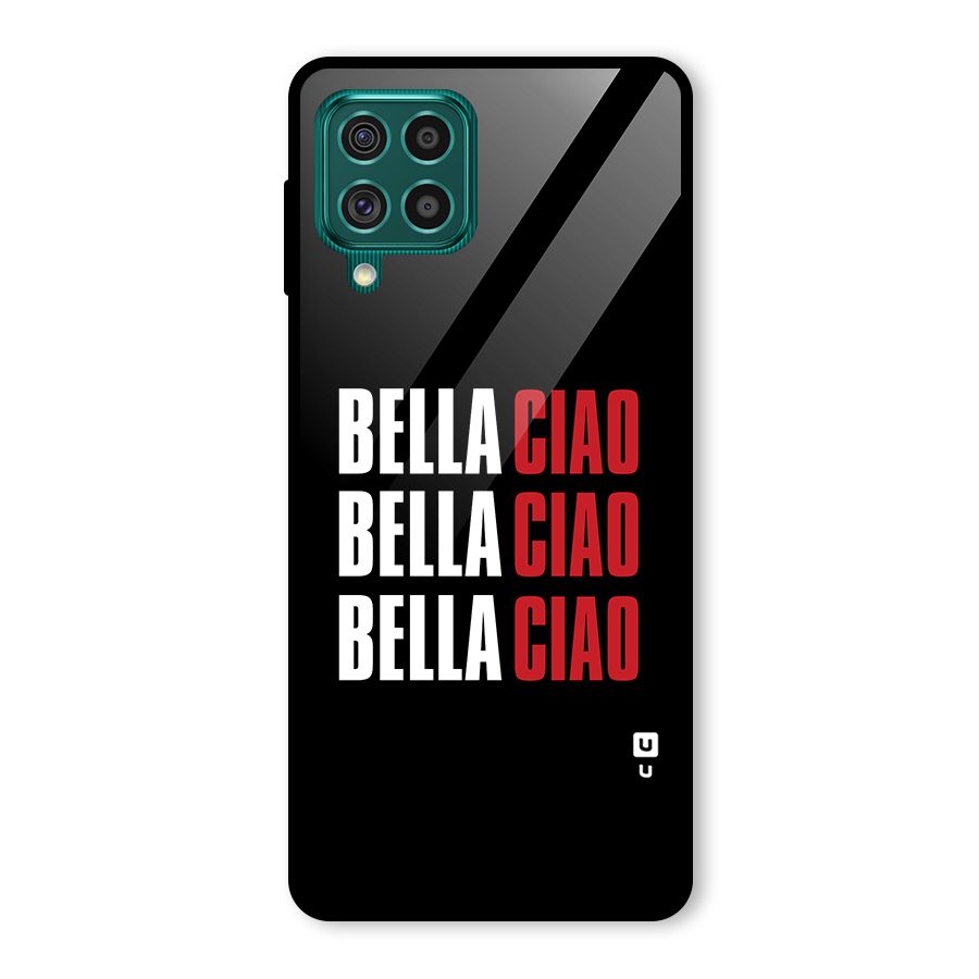 Bella Ciao Bella Ciao Bella Ciao Glass Back Case for Galaxy F62