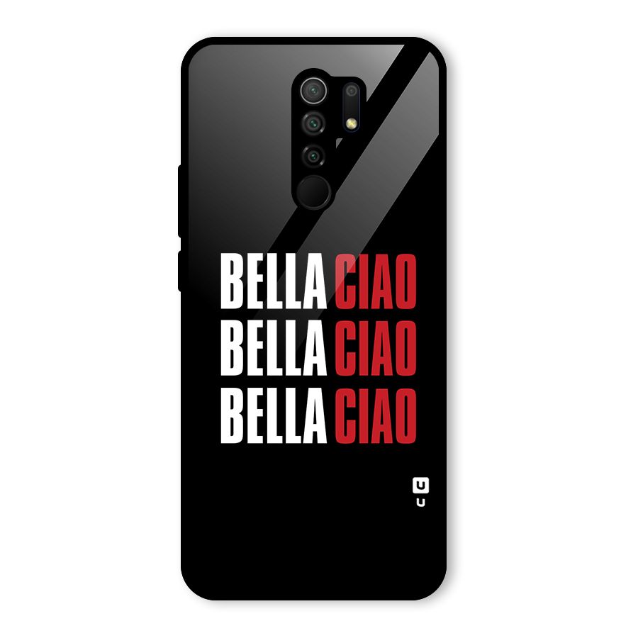 Bella Ciao Bella Ciao Bella Ciao Glass Back Case for Poco M2