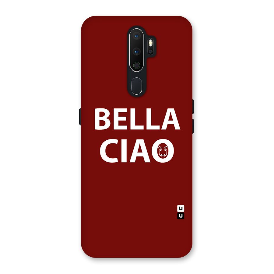 Bella Ciao Typography Art Back Case for Oppo A5 (2020)