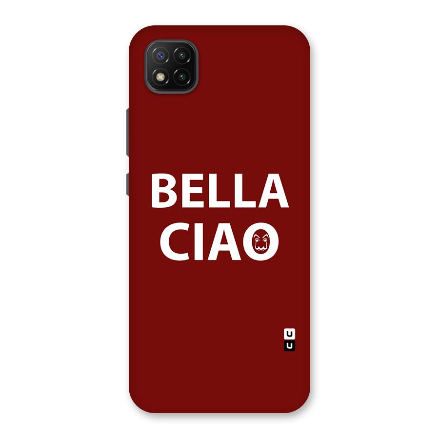 Bella Ciao Typography Art Back Case for Poco C3