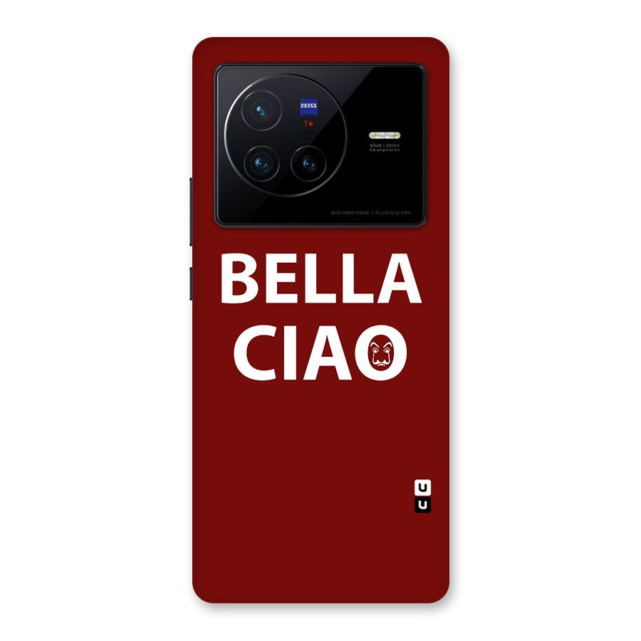 Bella Ciao Typography Art Back Case for Vivo X80