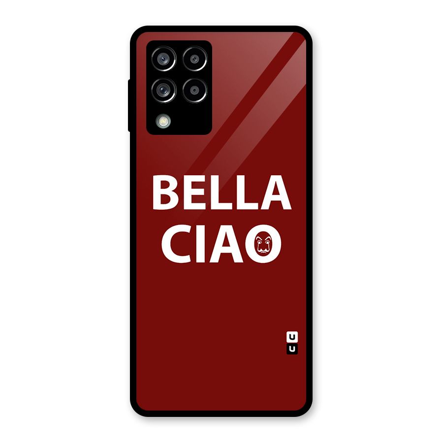 Bella Ciao Typography Art Glass Back Case for Galaxy M53 5G