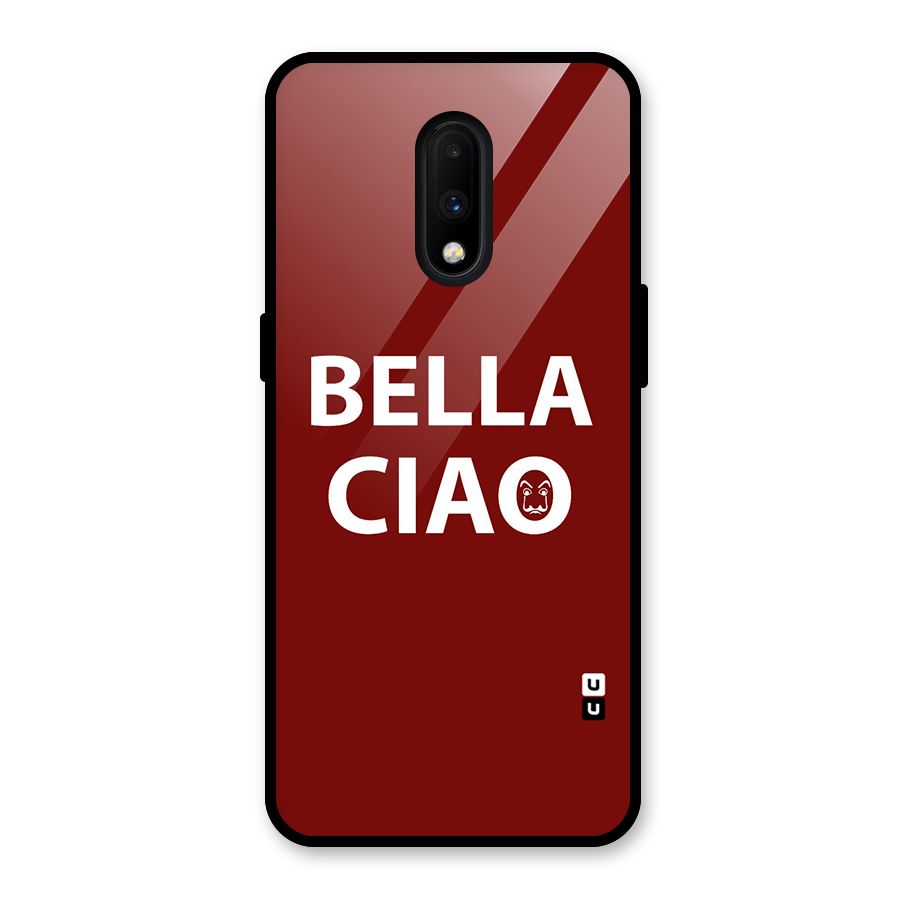 Bella Ciao Typography Art Glass Back Case for OnePlus 7