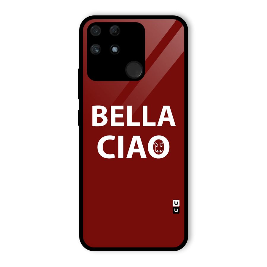 Bella Ciao Typography Art Glass Back Case for Realme Narzo 50A