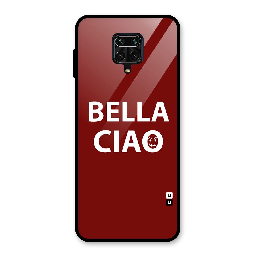 Bella Ciao Typography Art Glass Back Case for Redmi Note 10 Lite