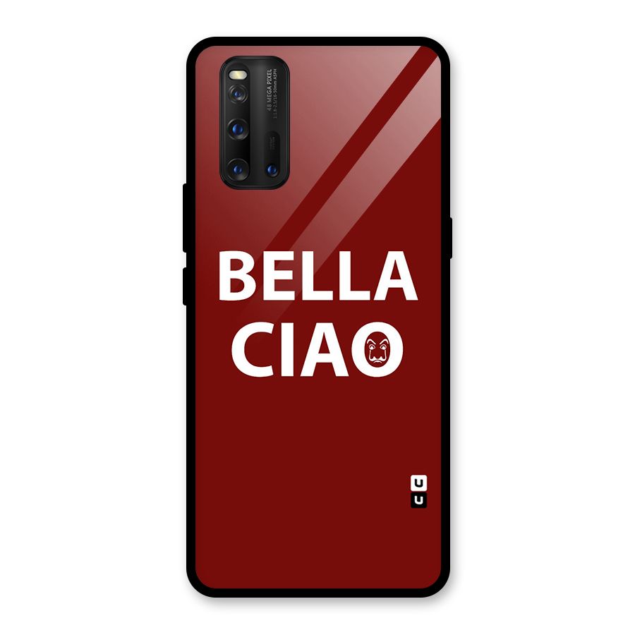 Bella Ciao Typography Art Glass Back Case for Vivo iQOO 3