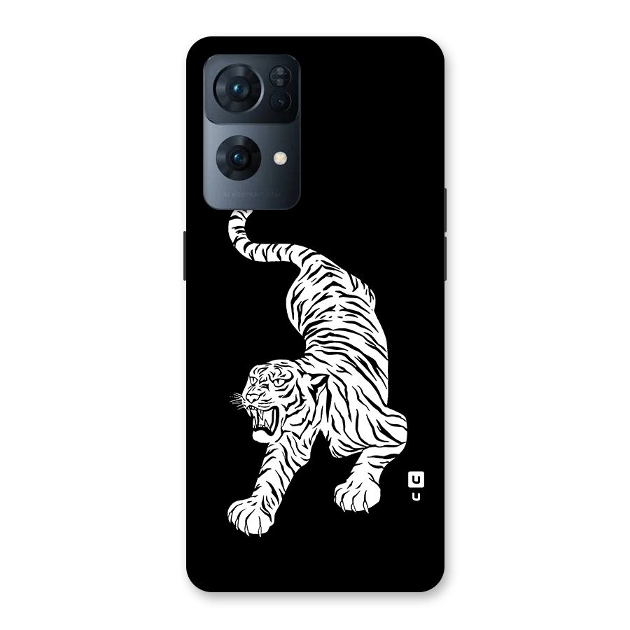 Bengal Tiger Stencil Art Back Case for Oppo Reno7 Pro 5G