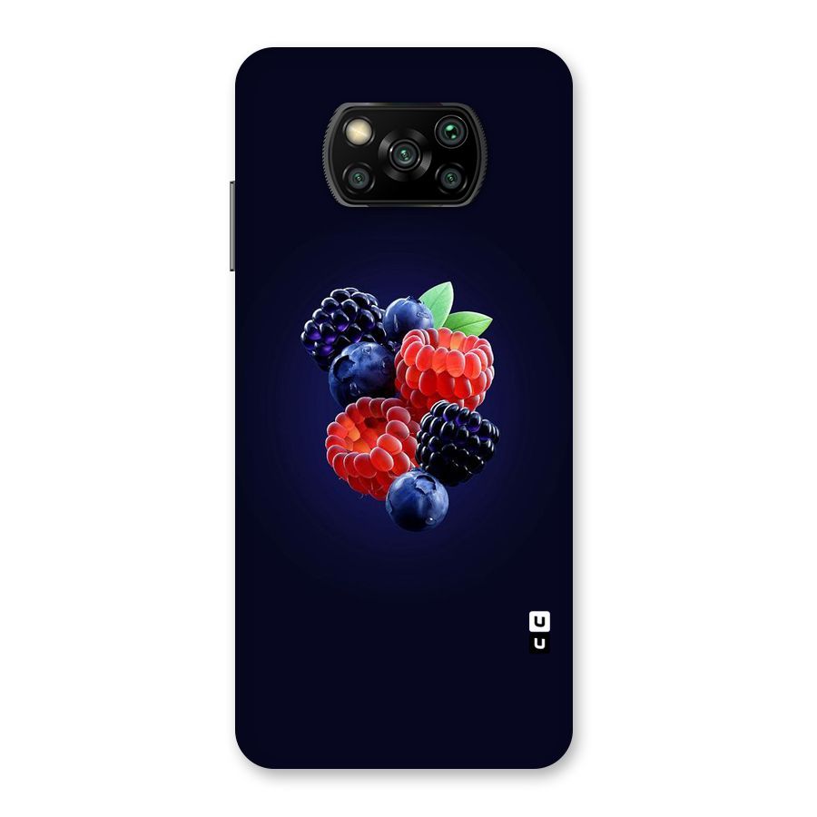 Berry Blast Back Case for Poco X3