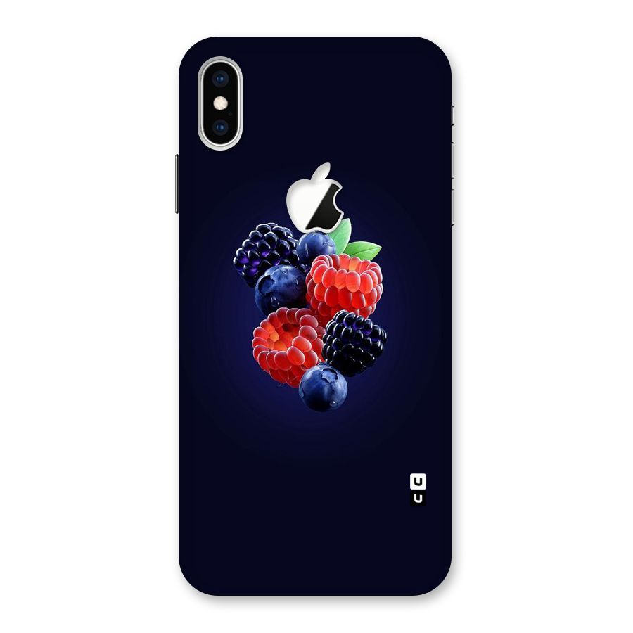 Berry Blast Back Case for iPhone XS Max Apple Cut