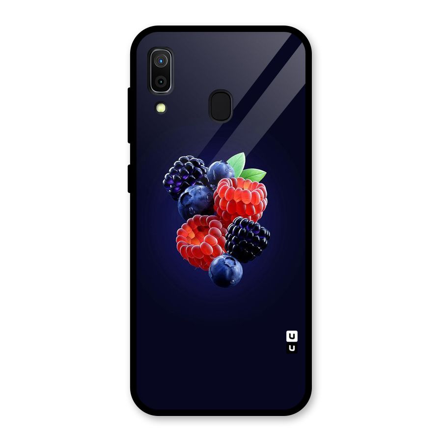 Berry Blast Glass Back Case for Galaxy A30