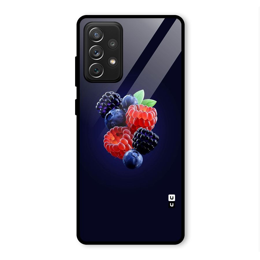 Berry Blast Glass Back Case for Galaxy A72