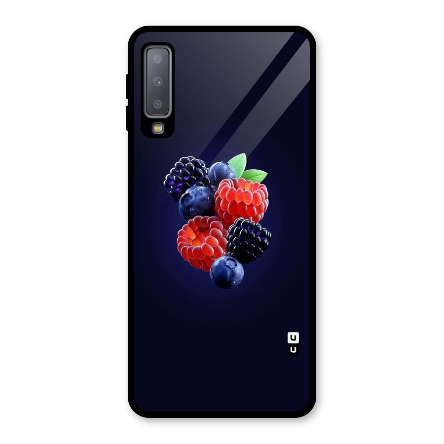 Berry Blast Glass Back Case for Galaxy A7 (2018)