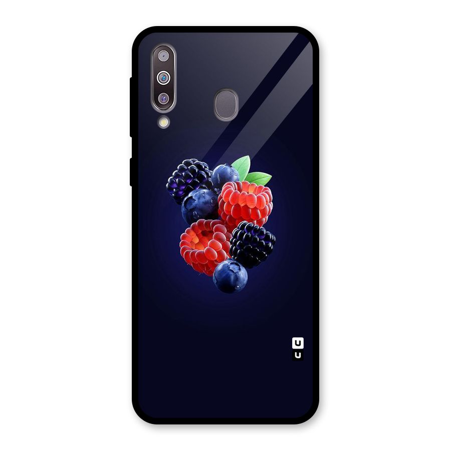 Berry Blast Glass Back Case for Galaxy M30