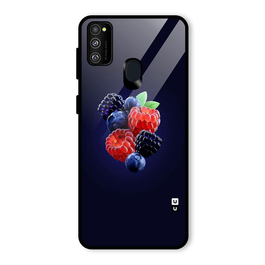 Berry Blast Glass Back Case for Galaxy M30s