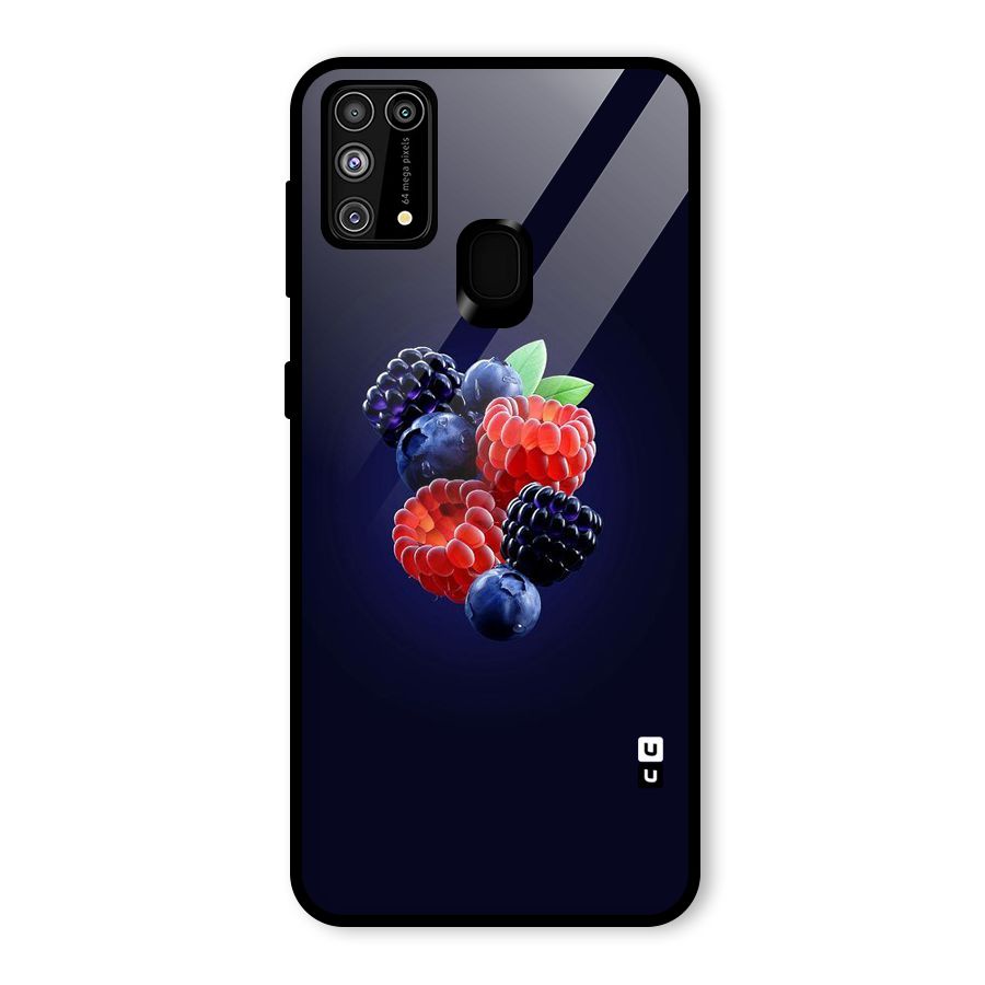 Berry Blast Glass Back Case for Galaxy M31