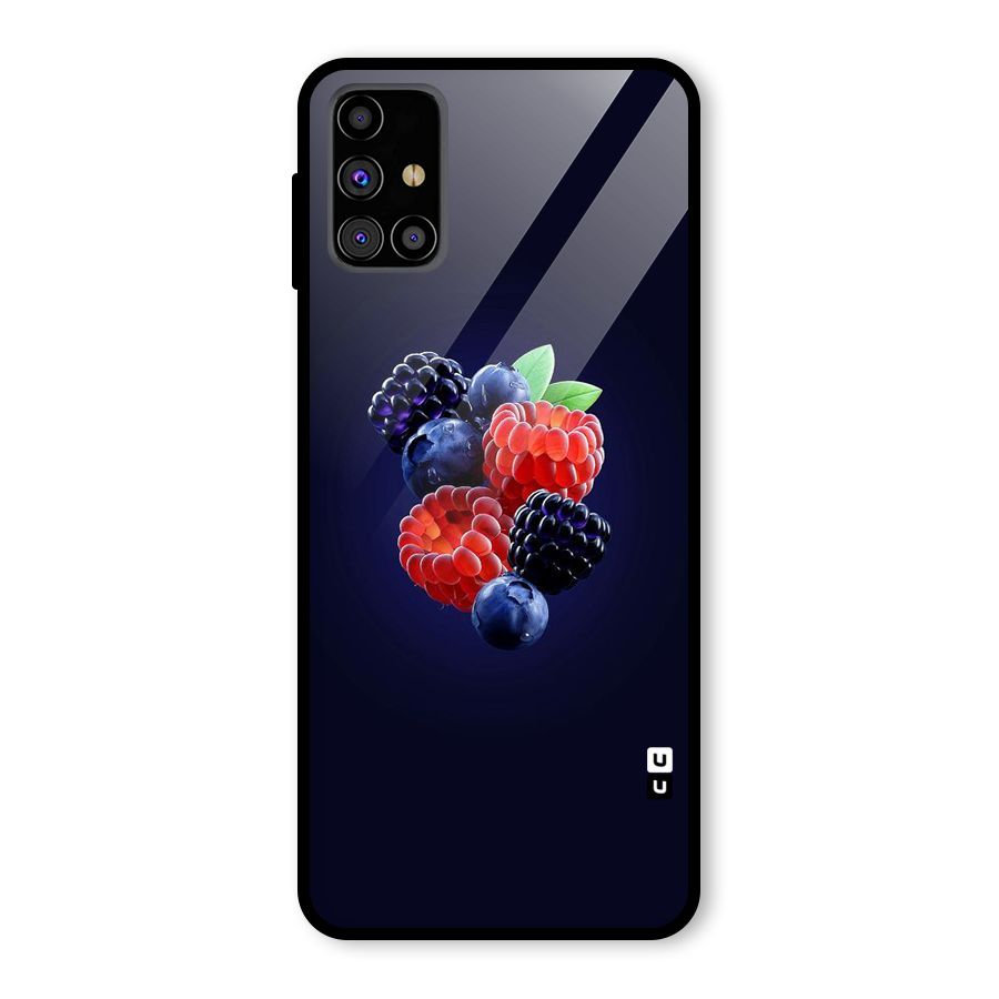 Berry Blast Glass Back Case for Galaxy M31s