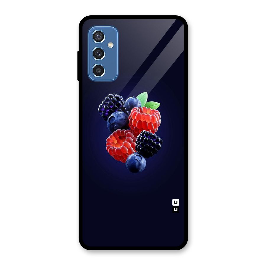 Berry Blast Glass Back Case for Galaxy M52 5G