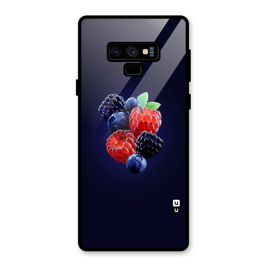 Berry Blast Glass Back Case for Galaxy Note 9