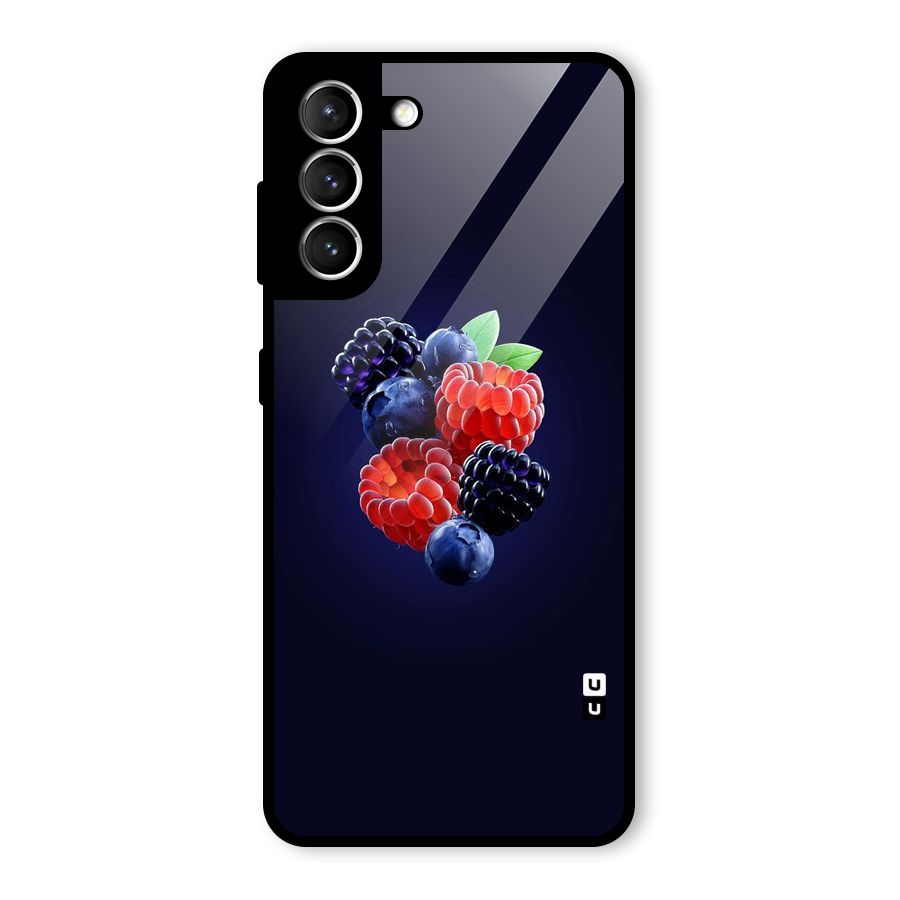Berry Blast Glass Back Case for Galaxy S21 5G