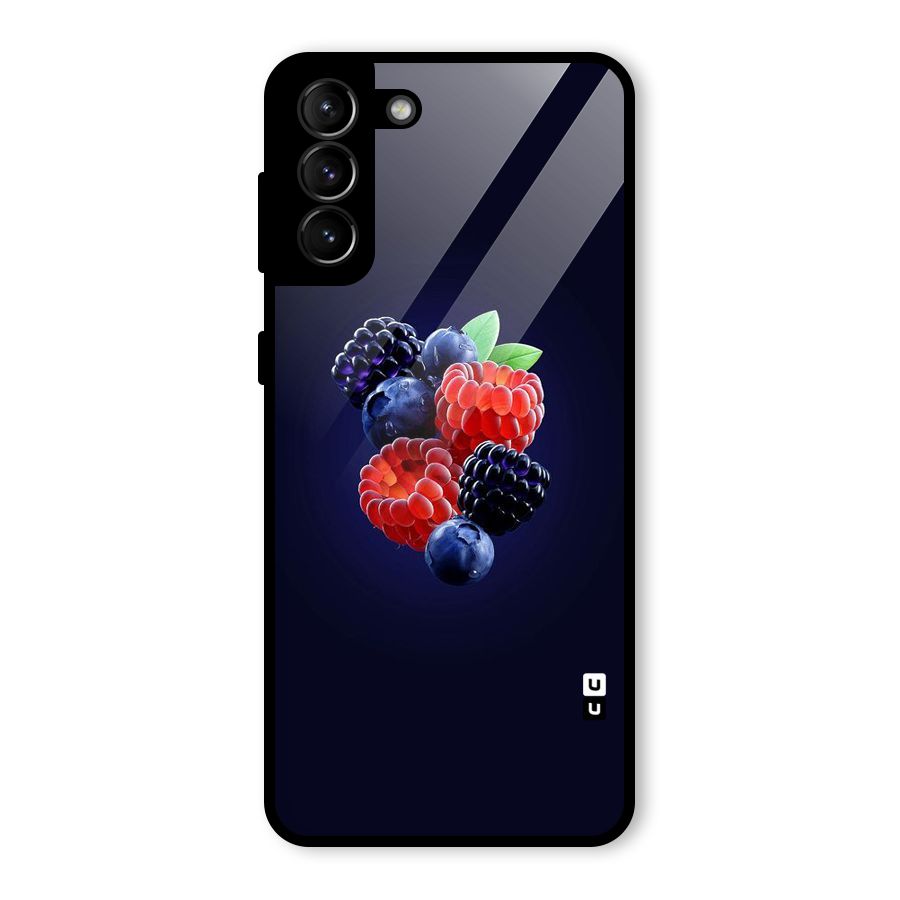 Berry Blast Glass Back Case for Galaxy S21 Plus