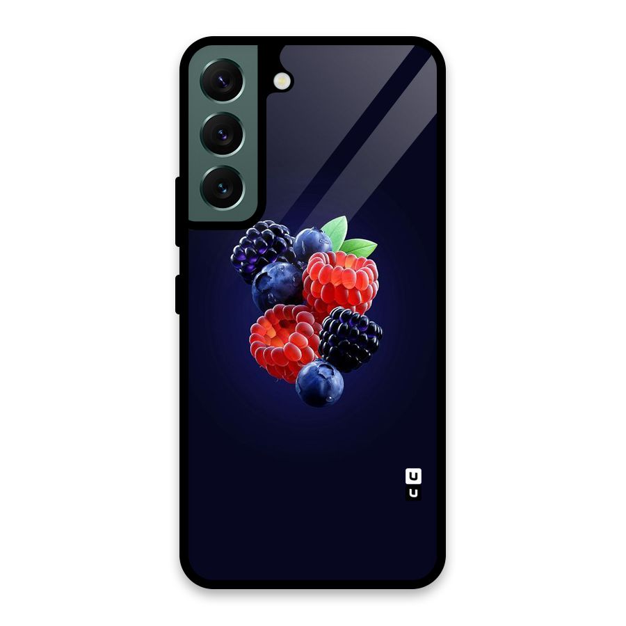 Berry Blast Glass Back Case for Galaxy S22 5G