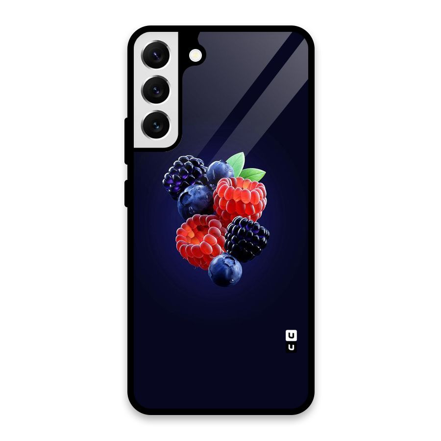 Berry Blast Glass Back Case for Galaxy S22 Plus 5G