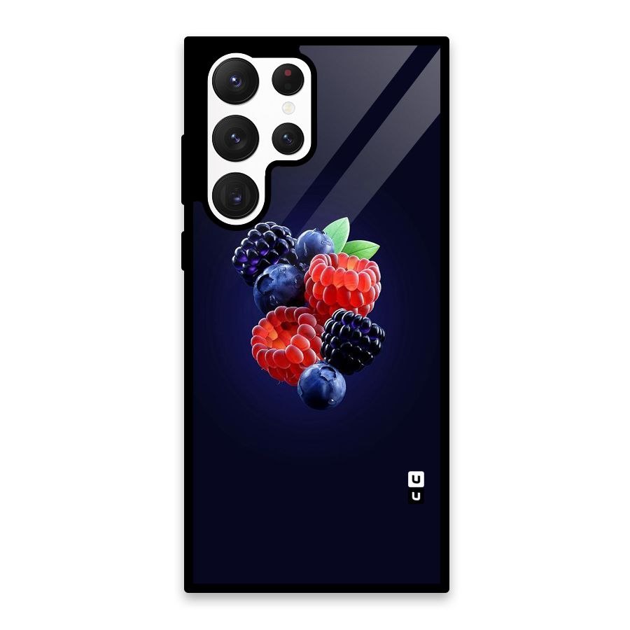 Berry Blast Glass Back Case for Galaxy S22 Ultra 5G