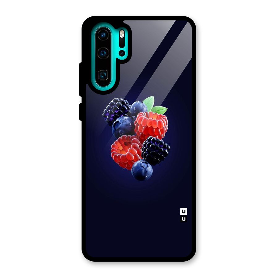 Berry Blast Glass Back Case for Huawei P30 Pro