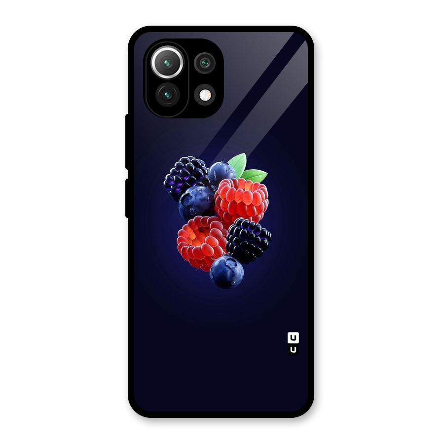 Berry Blast Glass Back Case for Mi 11 Lite
