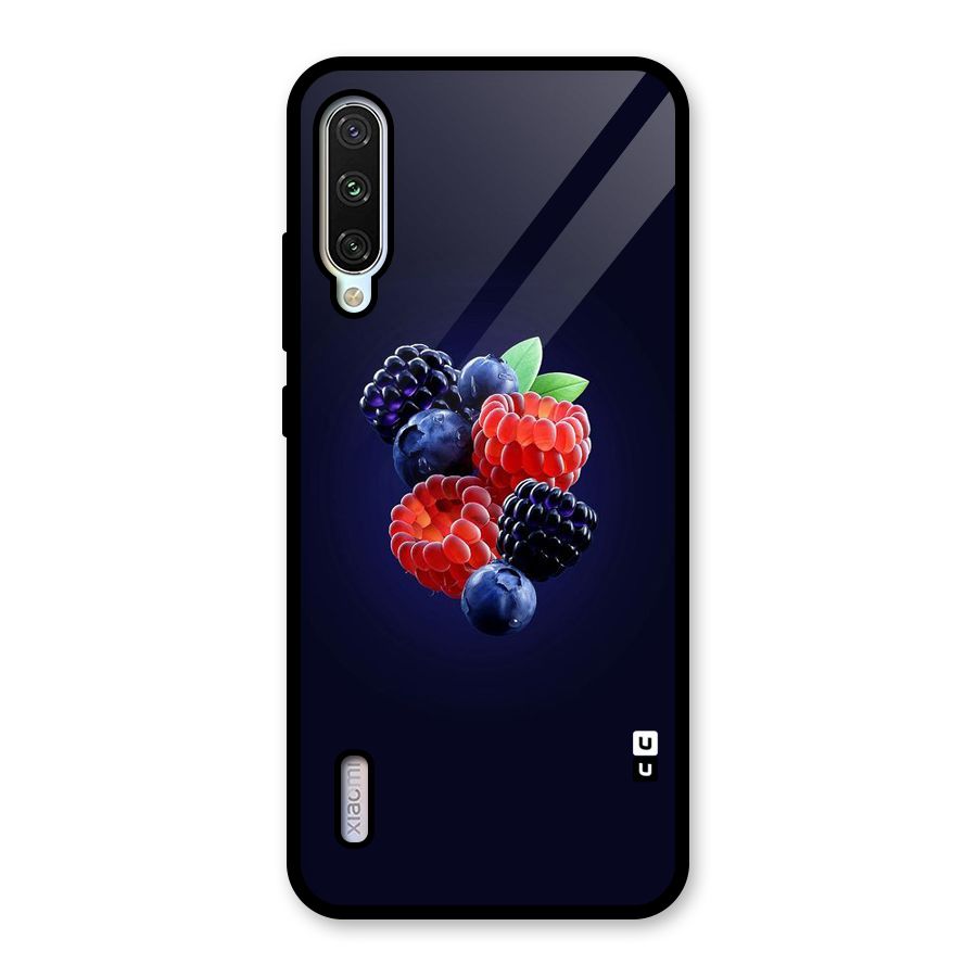 Berry Blast Glass Back Case for Mi A3