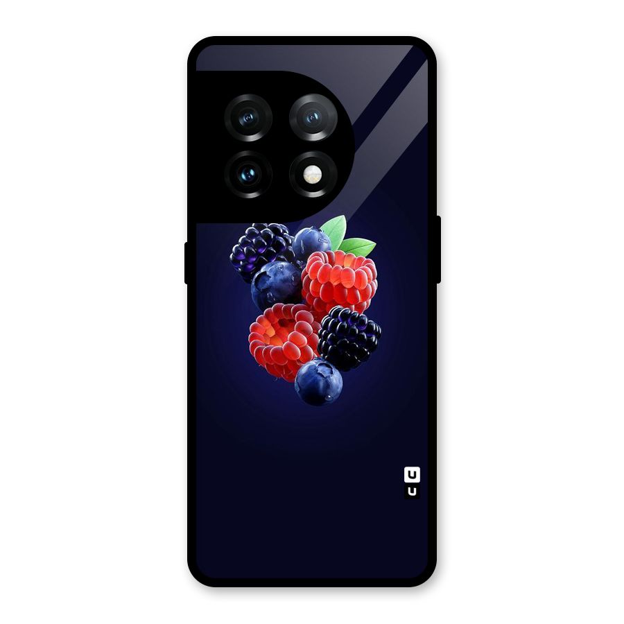 Berry Blast Glass Back Case for OnePlus 11