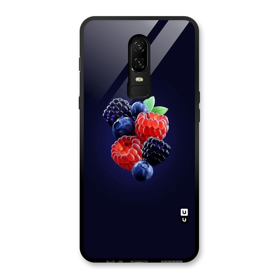 Berry Blast Glass Back Case for OnePlus 6