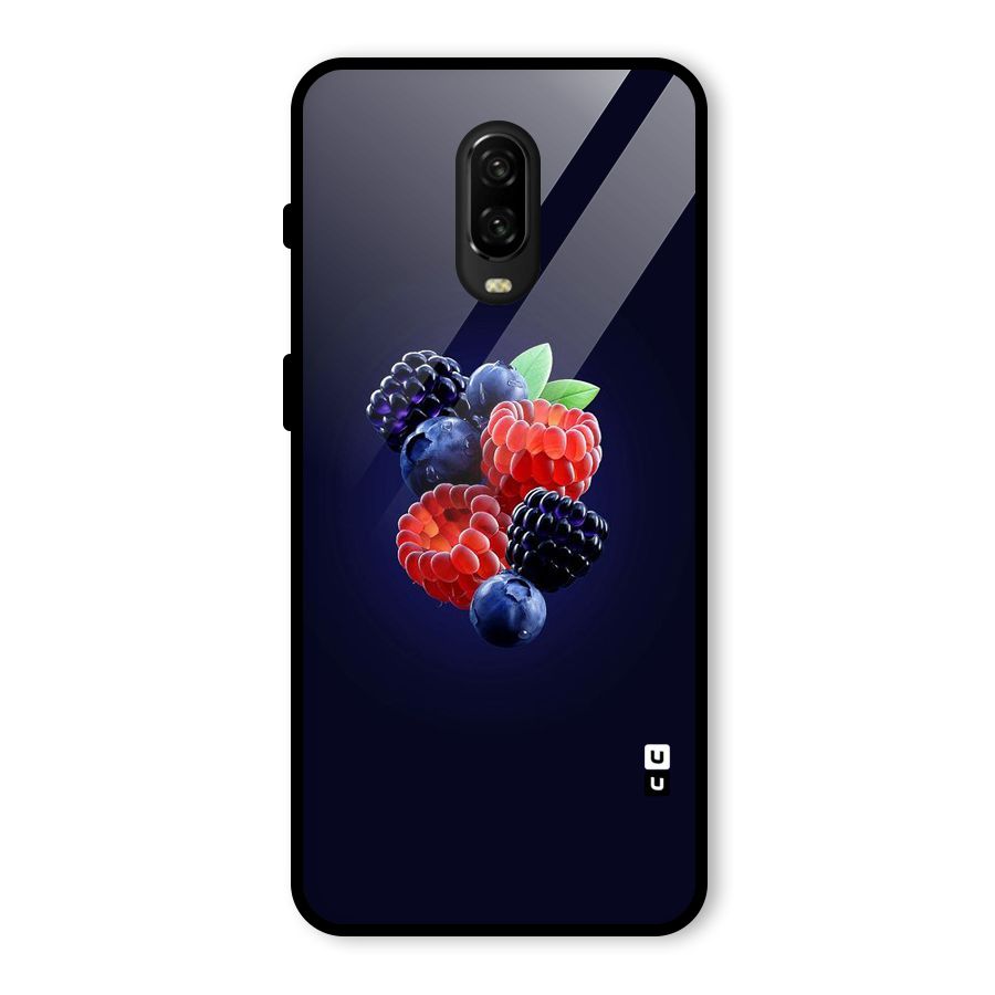 Berry Blast Glass Back Case for OnePlus 6T