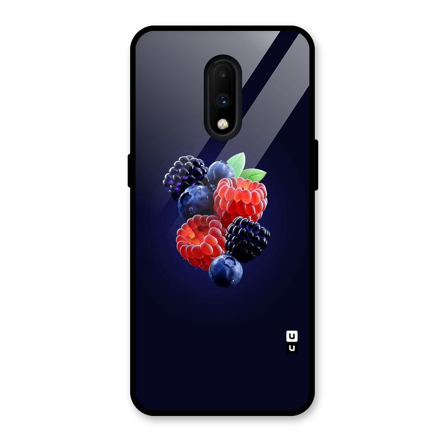 Berry Blast Glass Back Case for OnePlus 7